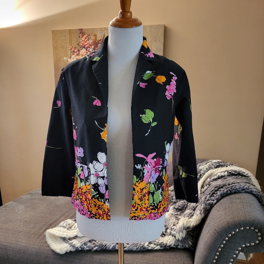 Erin London Opened Front Cropped Jacket  S